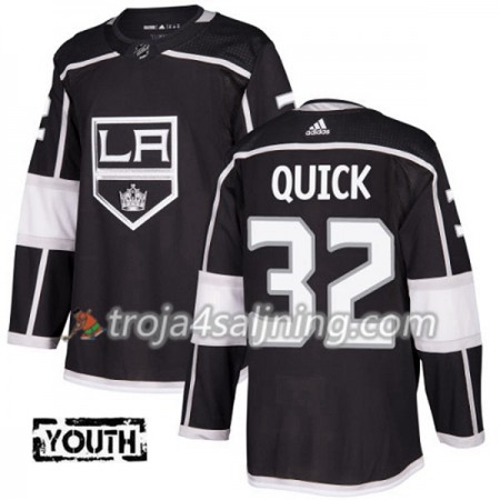 Los Angeles Kings tröja Jonathan Quick 32 Adidas 2017-2018 Svart Authentic - NHL Tröjor Herr